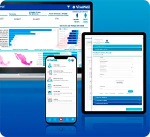 experiencia vivawell app mobile